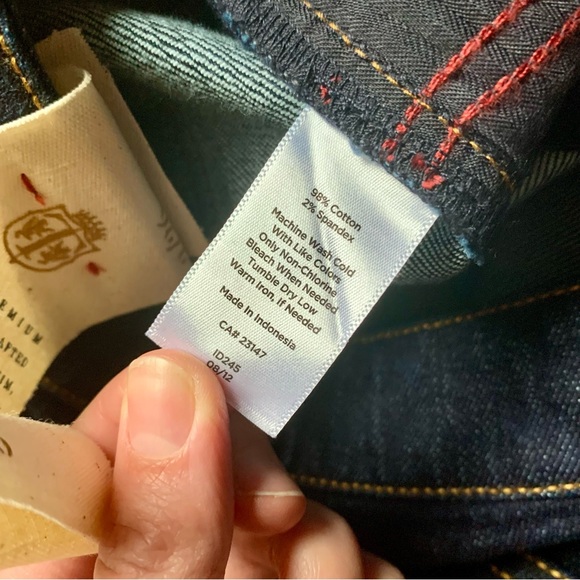 NWT Talbots Jeans Women’s Straight Leg 2 / 26 Blue Denim Mid Rise Dark Wash NEW - Picture 12 of 15